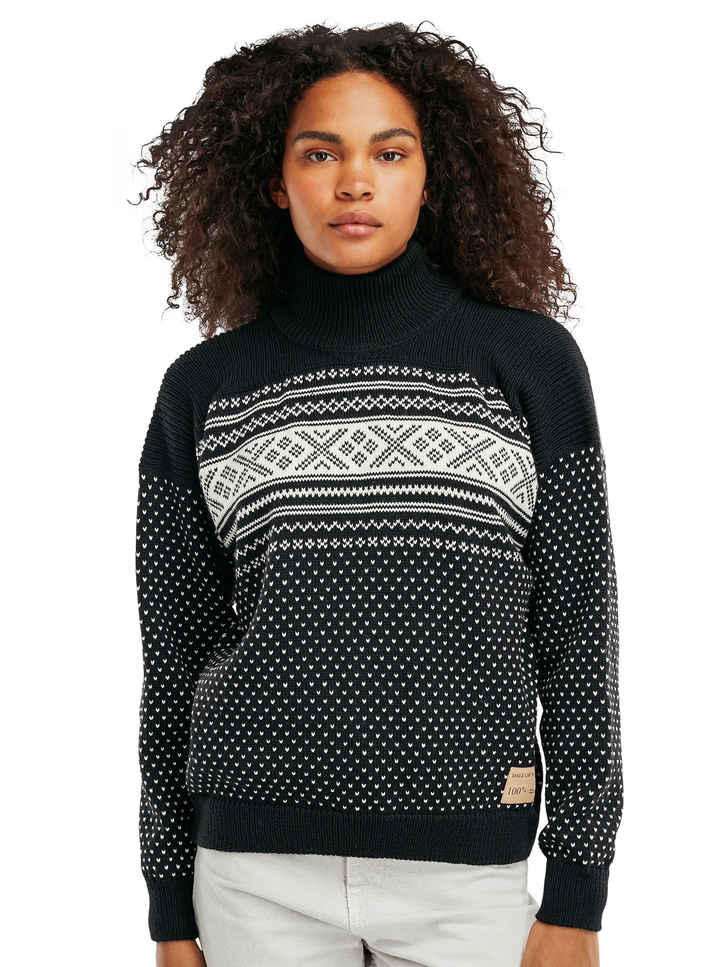 Dale of Norway - Valløy Sweater - Black offwhite (D)