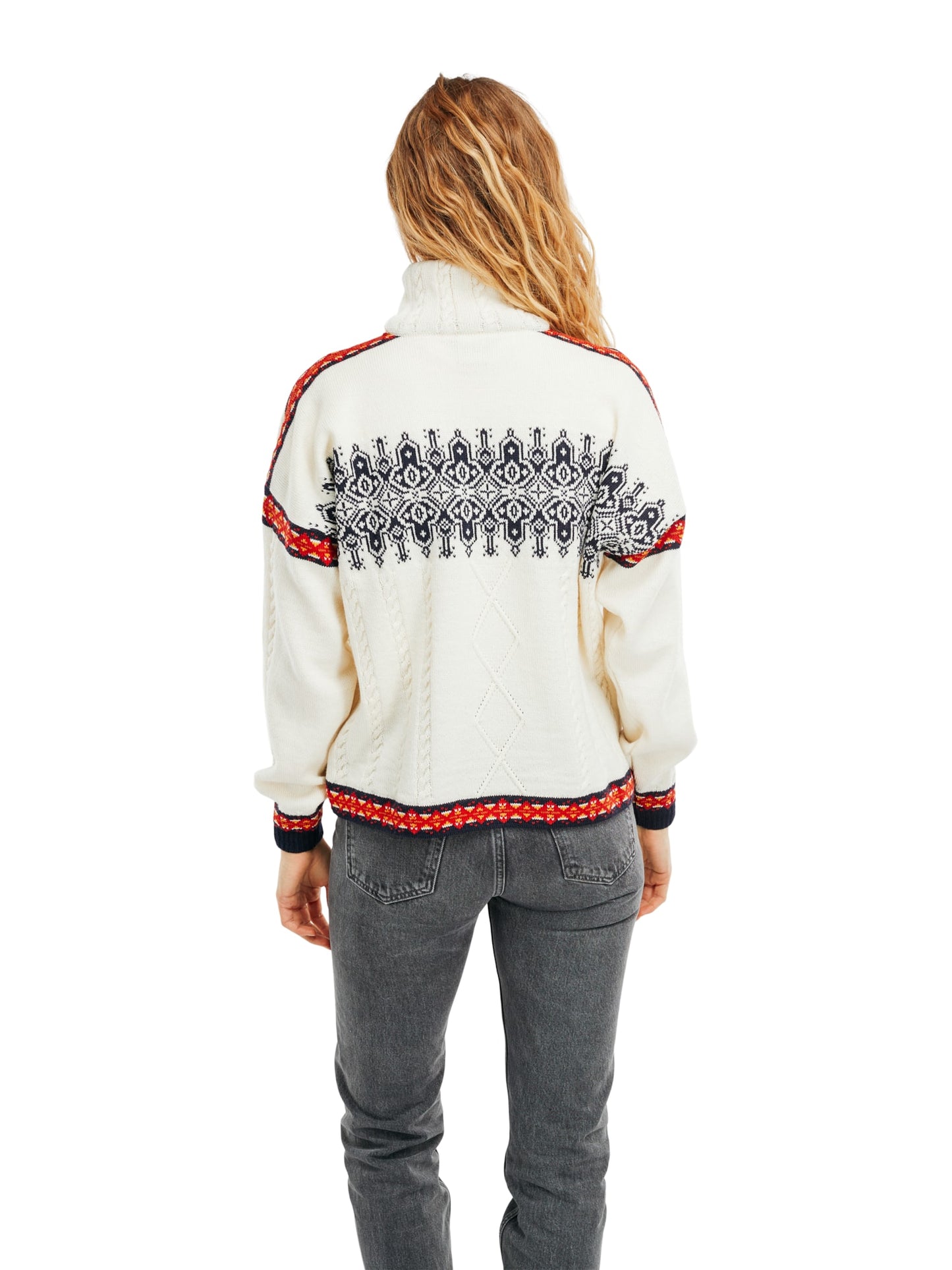 Dale of Norway - Aspøy Sweater - Offwhite raspberry navy (D)
