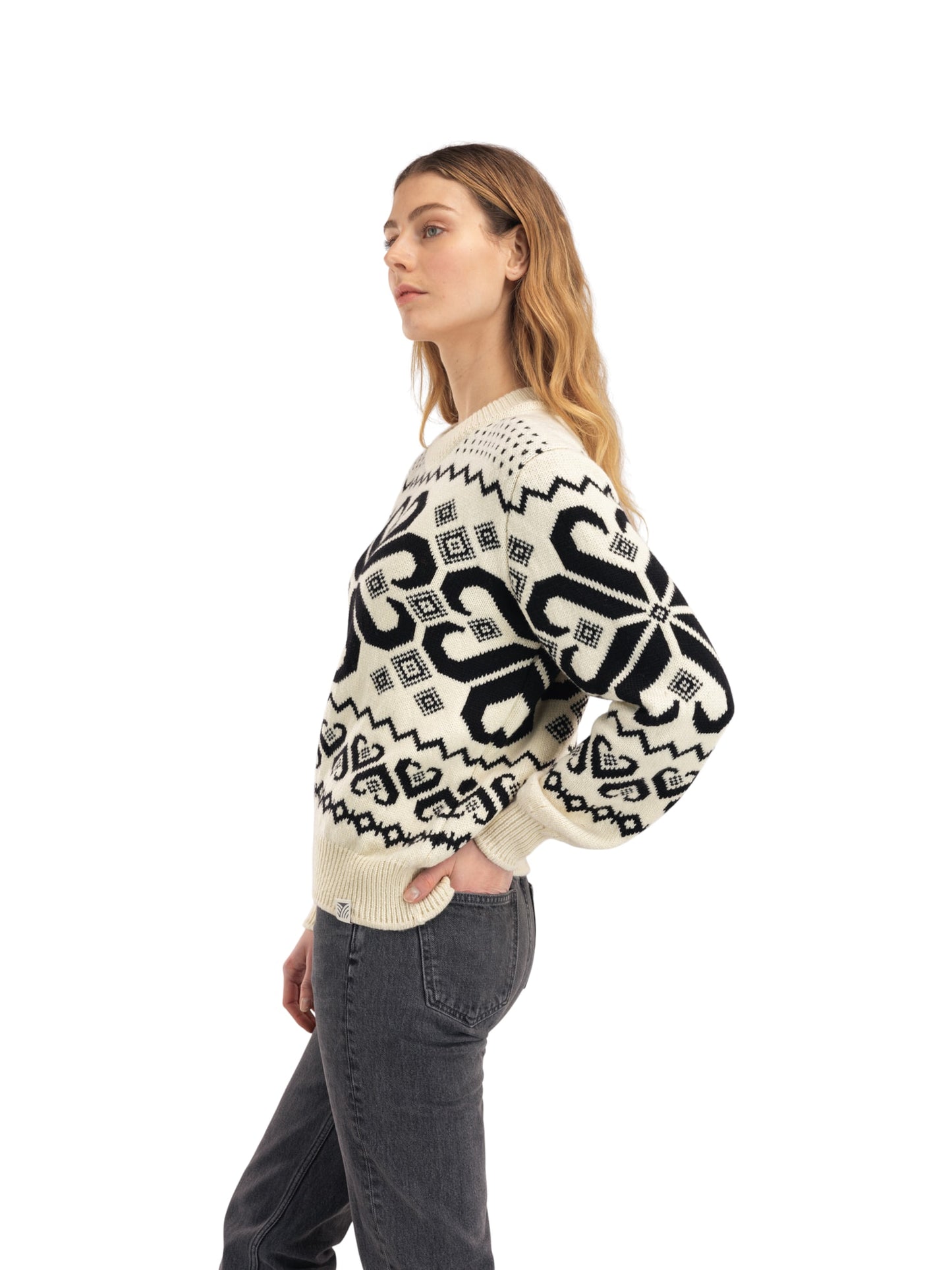 Dale of Norway - Falkeberg Sweater - Offwhite black (D)