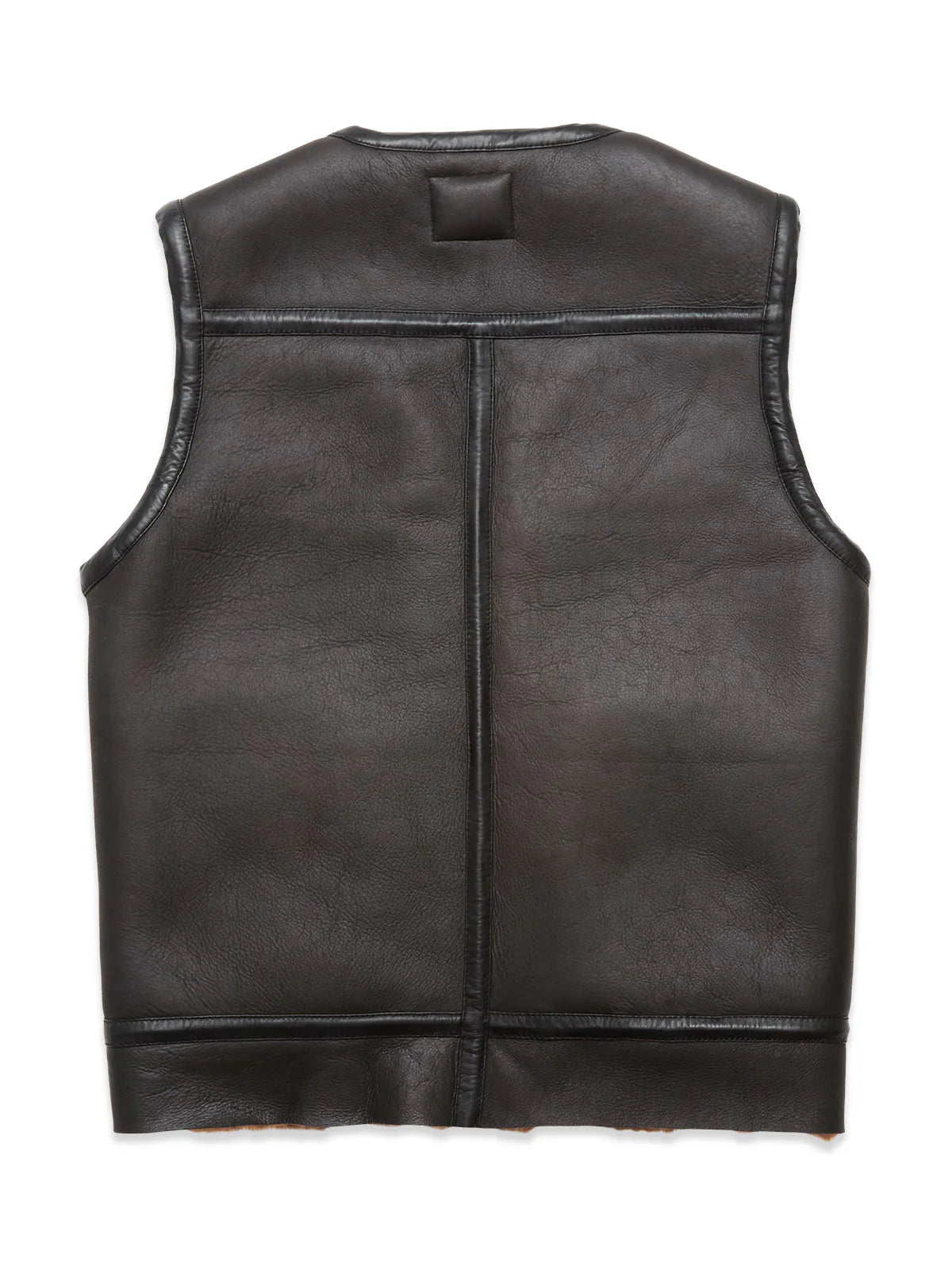 Blue de Genes - Montone Gilet Vest - Dark Brown (H)