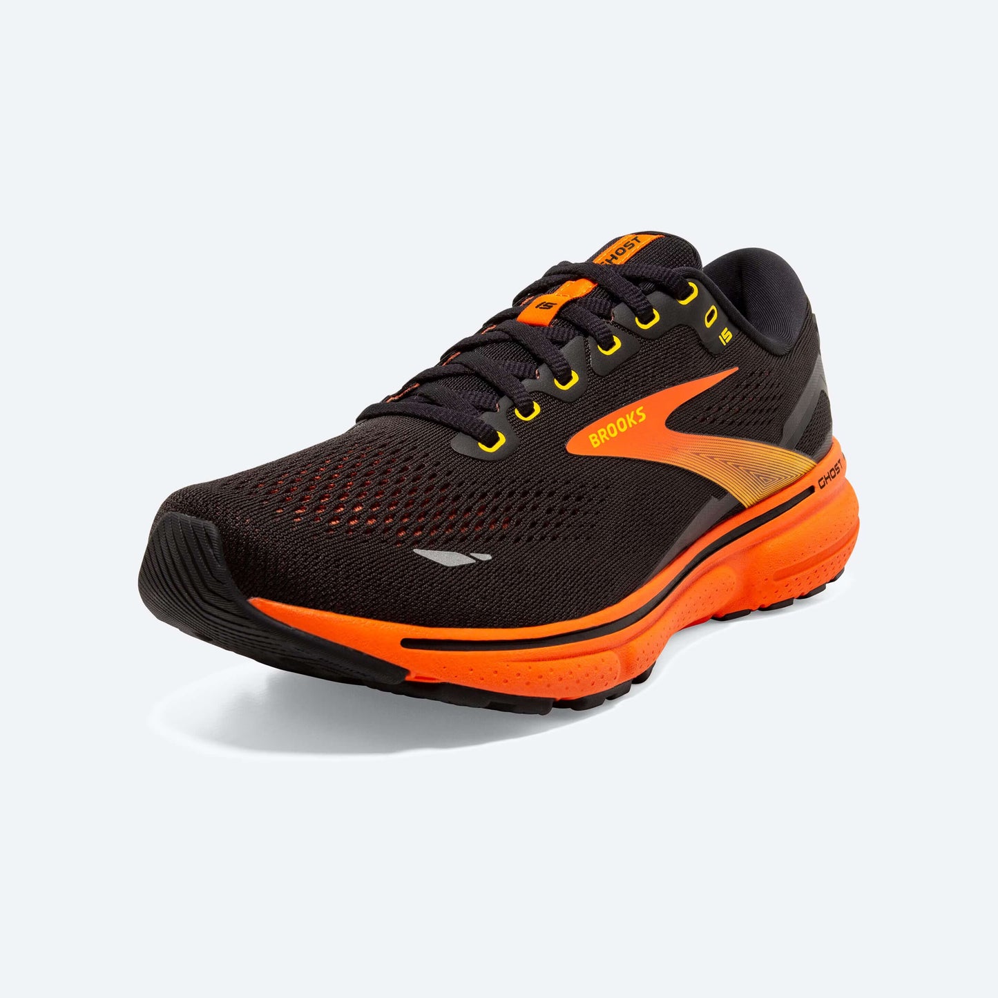 Brooks - Ghost 15 - Black/Yellow/Red (H)