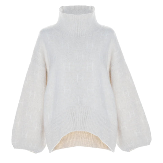 Hést - Fam Sweater Short - Bone White (D)