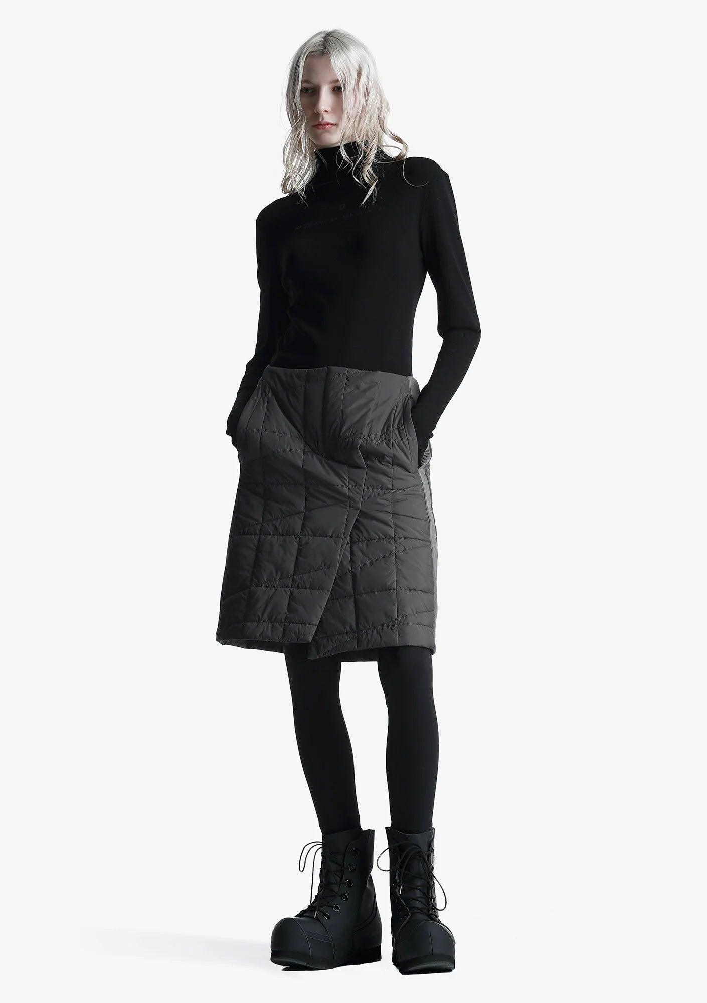 Krakatau - Digaia Padded Skirt - Dark Fossil - Nederdel (D)