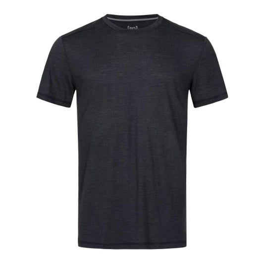 Super.Natural - Essential T-Shirt - Jet Black Melange (H)