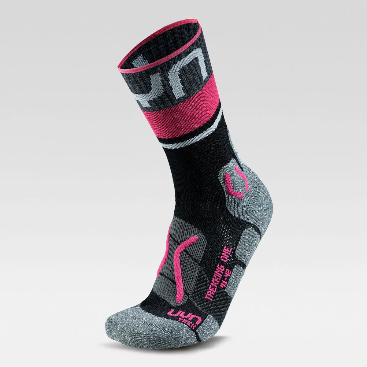 UYN Trekking One merino Socks - Black/Pink (Unisex)